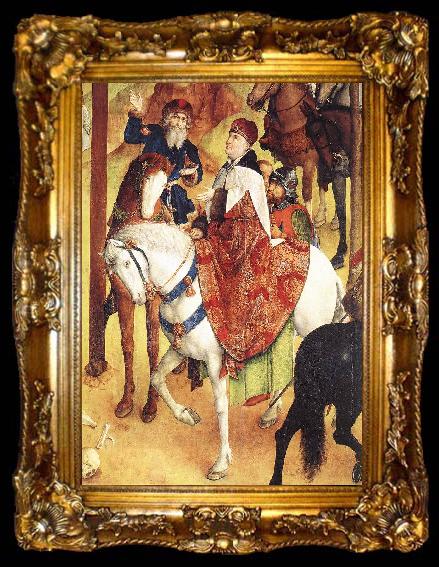 framed  GOES, Hugo van der Calvary Triptych (detail), ta009-2